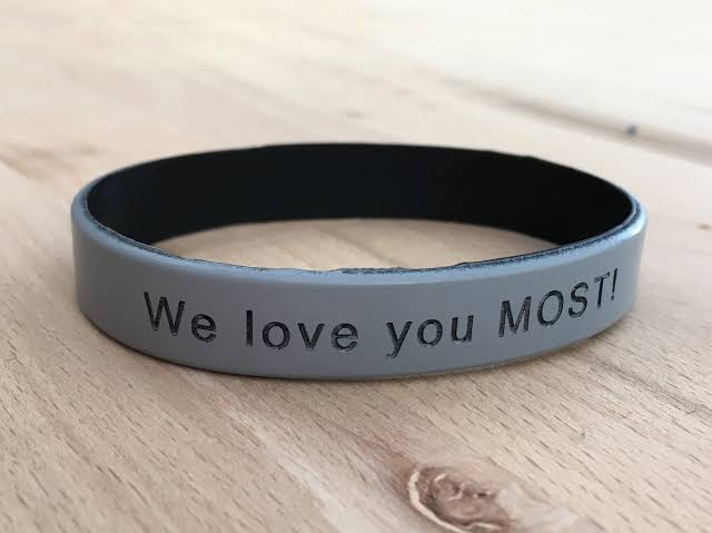 wristbands with a message