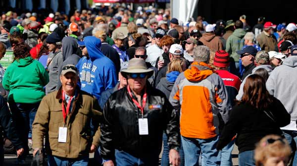 Fans wear Lanyards