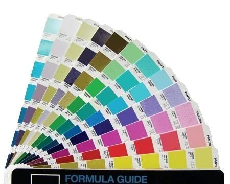 pantone color card